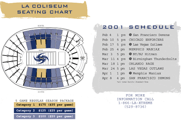 XFL Stadiums - LA Coliseum - Los Angeles
